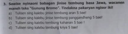 Jul 13, 2021 · buku paket bahasa jawa kelas 7 kurikulum 2013 pdf guru ilmu sosial. Kunci Jawaban Kirtya Basa Kelas 7 Halaman 36 View Kunci Jawaban Kirtya Basa Kelas 7 Halaman 36 Background Kunci Jawaban Kirtya Basa Kelas 9 Halaman 32 Cloud File Exit