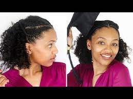 Check Out This Super Easy Quick And Cute Natural Hair Graduation Style How To Fit Al Graduation Hairstyles With Cap Natural Hair Styles Graduation Hairstyles