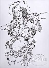 Pin up morrigan lines sketch by noflutter on deviantart; Art