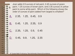 Select your 9th grade math course below for a complete list of online lessons featuring free practice in every lesson! Ppt 9 Th Grade Math Proficiency Test Arithmetic Strand 20 Actual Problems Powerpoint Presentation Id 5555568