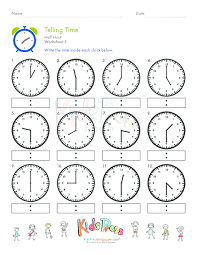 Telling Time Half Hour Worksheet 5 Kidspressmagazine Com Time Worksheets Telling Time Worksheets Clock Worksheets