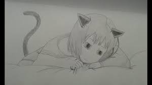 Всё найдено на просторах интернета. Anime Cat Drawing At Paintingvalley Com Explore Collection Of Anime Cat Drawing