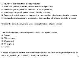 Solved 1. How Does Exercise Affect Blood Pressure? A. | Chegg.com