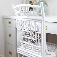 Get the look in your own home with bamboo chairs, chinoiserie wallpaper, and asian furniture. Gray Desk With White Bamboo Chinoiserie Chair Transitional Den Library Office