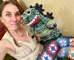 Merry Kaijumas! (designed and crocheted by my girlfriend!)
