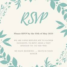 Choose from over 300 custom, luxe templates to make a wedding rsvp card as special as your big day. Limit Your Guest Count For Your Wedding Using Rsvp Cards With Examples Replied Blog
