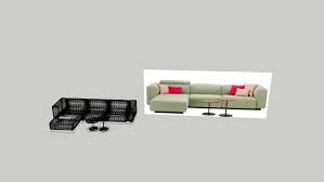 Letta l'informativa resa ai sensi dell'art. Vitra Soft Modular Sofa Three Seater Chaise Longue 3d Warehouse