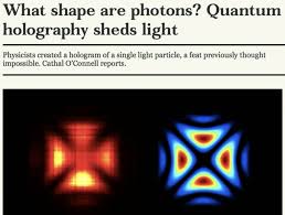 Photon Hologram Of Single Light Particle Holography Sacred Geometry Hologram