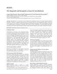 Check spelling or type a new query. Pdf Review New Diagnostic And Therapeutic Avenues For Mesothelioma