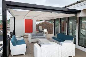 Retractable Canopy Cincinnati Shadefx Customized A 10a X 16a Shade Structure And Manual Retract Retractable Shade Outdoor Patio Decor Retractable Canopy