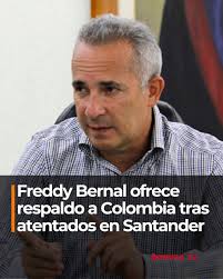 El gobernador del estado Táchira, Freddy Bernal, informó que ofreció el  respaldo de Venezuela a las autoridades colombianas de la Gobernación del  Norte de Santander y la Alcaldía de Cúcuta, tras siete