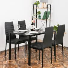 You can design something that perfectly fits your space, making the most of storage and seating. Buy Dining Table Set Dining Room Table Set Dinner Table Dinette Sets For Small Spaces Dinning Table With Chairs Set Of 4 Kitchen Dining Table Set For Breakroom Home Furniture Rectangular Modern