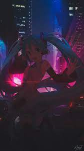 240x320 best hd wallpapers of anime, old mobile, cell phone, smartphone desktop backgrounds for pc & mac, laptop, tablet, mobile phone. Wallpaper Hatsune Miku Night Street Neon Anime Girls Idol Blue 1080x1920 Ghostdraco 1976761 Hd Wallpapers Wallhere