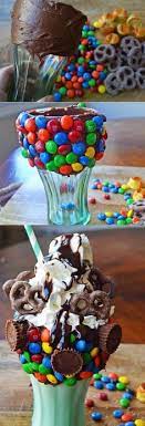 Salty Sweet Candy Bar Pretzel Milkshakes Delicious Desserts Pretzel Milkshake Yummy Food