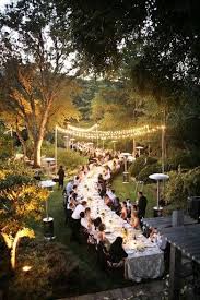 Long Table Outdoor Dinner Wow And The Dinner Lighting Fabulous Wedding Inspiration Fall Outdoor Wedding Wedding Tablescapes