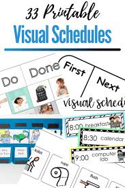 Additionally, you can download free 40 daily routine images to use for editing visual schedules templates. 33 Printable Visual Picture Schedules For Home Daily Routines Visual Schedule Autism Visual Schedule Preschool Picture Schedule