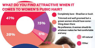 27% of men prefer women to keep it tidy down there (trimmed or shaped). Which Style Of Private Hair Do Guys Prefer