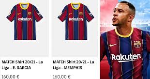 Viu els millors moments de memphis depay amb una playlist de vídeos exclusius en barça tv+. Done Deal Barcelona Put Up Depay S Shirt For Sale In The Club S Official Store Then Take It Down