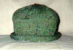 A Very Easy Rolled Brim Hat Knitted On The Round Pattern Is Free From Knttingonthenet Com Hat Knitting Patterns Knitted Hats Knitting Accessories