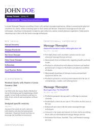Check spelling or type a new query. Massage Therapist Resume Example With Content Sample Craftmycv