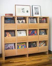 Shop espresso wood grain vinyl record storage cube at way basics. Simple And Classy Ways To Store Your Vinyl Record Collection