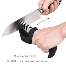 3 Stage Knife Sharpener Manual Sharpener For Ceramic And Steel Knives Hotel Home Kitchen Too Kitchen Knife Sharpening Knife Sharpening Ceramic Kitchen Knives
