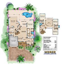 No matter where you live, choosing a floridian style home can be yours to enjoy anywhere. House Plans With Pools Luxury Home Floor Plans With Swimming Pools Florida House Plans House Plans Mediterranean House Plans