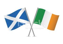 Frosting for irish flag cookies (see recipe in the footnote). Scottish And Irish Vector Images