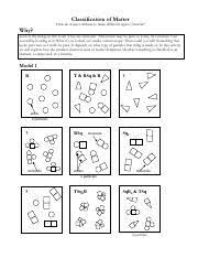 Classification of matter worksheet answer key pogil. Pogil Classification Of Matter In Class Activity Pdf Classification Of Matter How Do Atoms Combine To Make Different Types Of Matter Why Look At The Course Hero