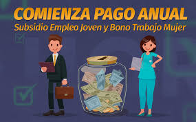 El subsidio al empleo joven es anual y se paga una vez al año (pago anual) en el mes de agosto en base a todas las rentas brutas recibidas el año anterior. Pago Anual Subsidio Al Empleo Joven Y Bono Al Trabajo Mujer Revisa Si Te Corresponde El Beneficio Te Sirve 24horas