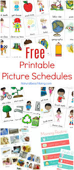 Free, printable toddler visual schedule that can also be used as a preschool visual schedule. Free Printable Picture Schedule Cards Visual Schedule Printables Natural Beach Living