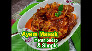 Ayam masak merah yang sedap dimakan bersama nasi tomato. Ayam Masak Merah Sedap Simple Youtube