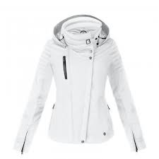 Poivre Blanc Womens Short Ski Jacket In White Ski Jacket Women Ski Jacket Snow Jackets Women