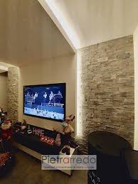 Può essere montata dietro la stufa come protezione supplementare o semplice decorazione. Rivestimento Pietra Quarzite Grigia Scozzese 50 Prezzo 43 Mq