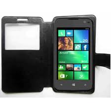 Flip Cover for Lava Iris Win1 - Black ...