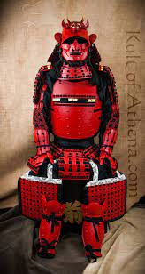 B006g Samurai Armor Set The Akai Oni Samurai 1 614 95 Samurai Armor Oni Samurai Japanese Warrior