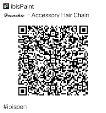 Devaxhie Accessory Hair Chain Qr Code Ibispaintx Paint Code Ibis Coding