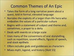Themes Of An Epic Poem Teaching Poetry Poems Writing Poetry