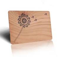 Tarjetas clave de hotel de madera rfid tarjetas de madera rfid