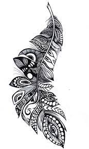 Plume En Zentangle Art Plastique Zentangle Dessin