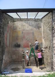 Arqueologia Restauracion En Uno De Los Departamentos De La Casa De Ariadna Pompeya Conservation Art Painting Art