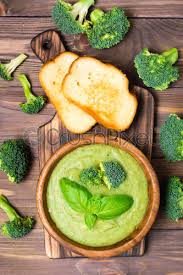 To retain all its healthful attributes, steaming broccoli in hot water is a good option. Ready To Eat Fresh Hot Broccoli Puree Soup With Slices Stock Photo Crushpixel