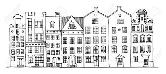 Black And White Simple Hand Drawn House Clipart Drawing Cartoon Buildings Google Search House Illustration How To Draw Hands Amsterdam Houses
