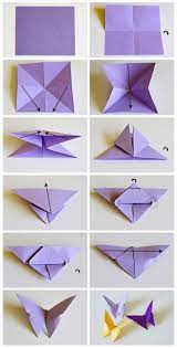 Mariposas De Papel Muy Faciles Manualidades Origami Mariposas Manualidades Origami