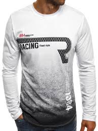 J Style Sx01 Longsleeve Meski Bialy Ozonee Odziezowy Sklep Internetowy Svetsortler Erkek Tisort Tisort Modelleri