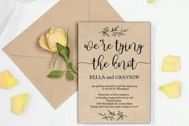 Maybe you would like to learn more about one of these? Tying The Knot Wedding Invitation Rustic Template Bobotemp