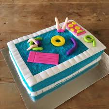 diy pool party girl s birthday cake kit cake 2 the rescue pool party cakes swimming cake pool cake