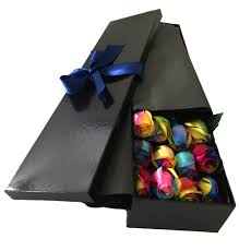 Looking to send fresh flowers the convenient ways to do flower delivery to melbourne. Rainbow Roses In A Box