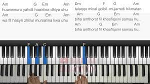 Chord Mudah Lagu Sholawat Belajar Piano Keyboard