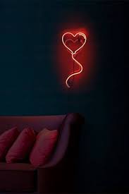 Hearts Neon Heart Neon Signs Neon Lighting Neon Art